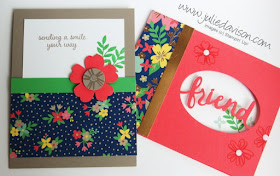 Mixing Old with New: Stampin' Up! Love & Affection with Lovely Words Thinlits ~ www.juliedavison.com