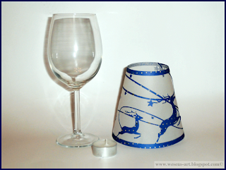 WineglassLampshadeReindeer02 by wesens-art