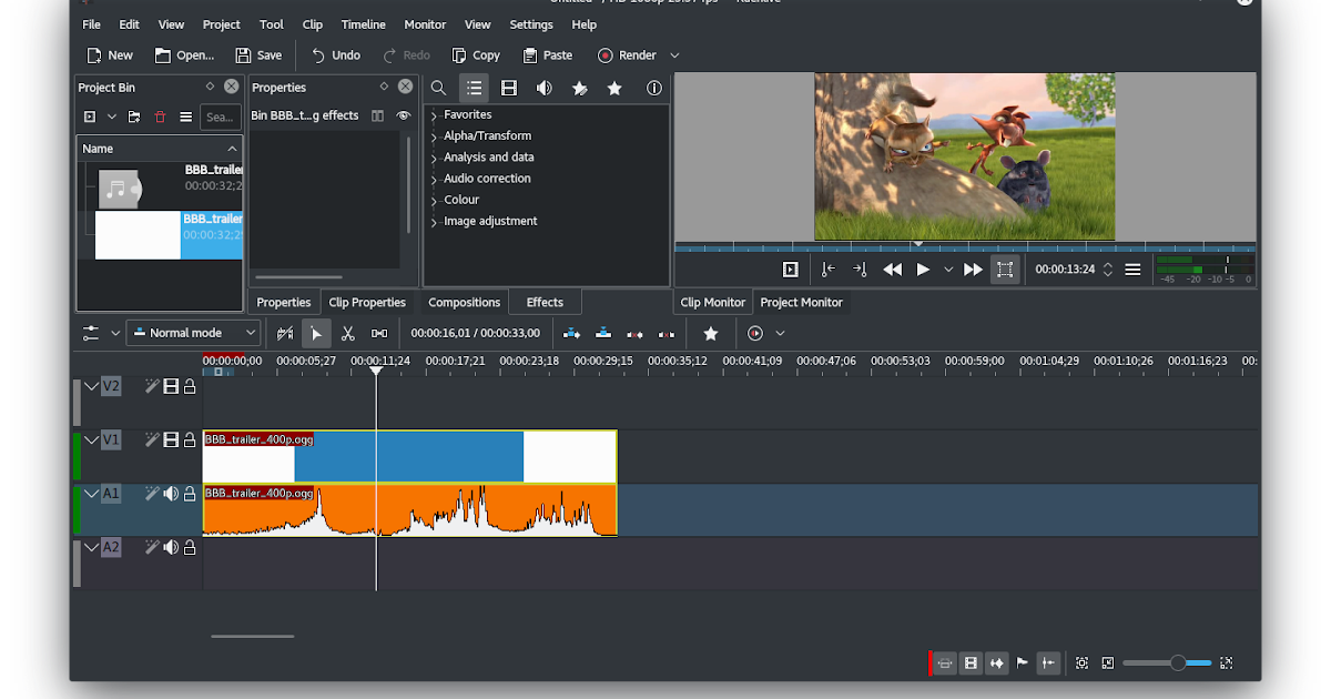 K * Digest! Kdenlive Video Editor 19.04 Released With Massive Code Rewrite And New Features