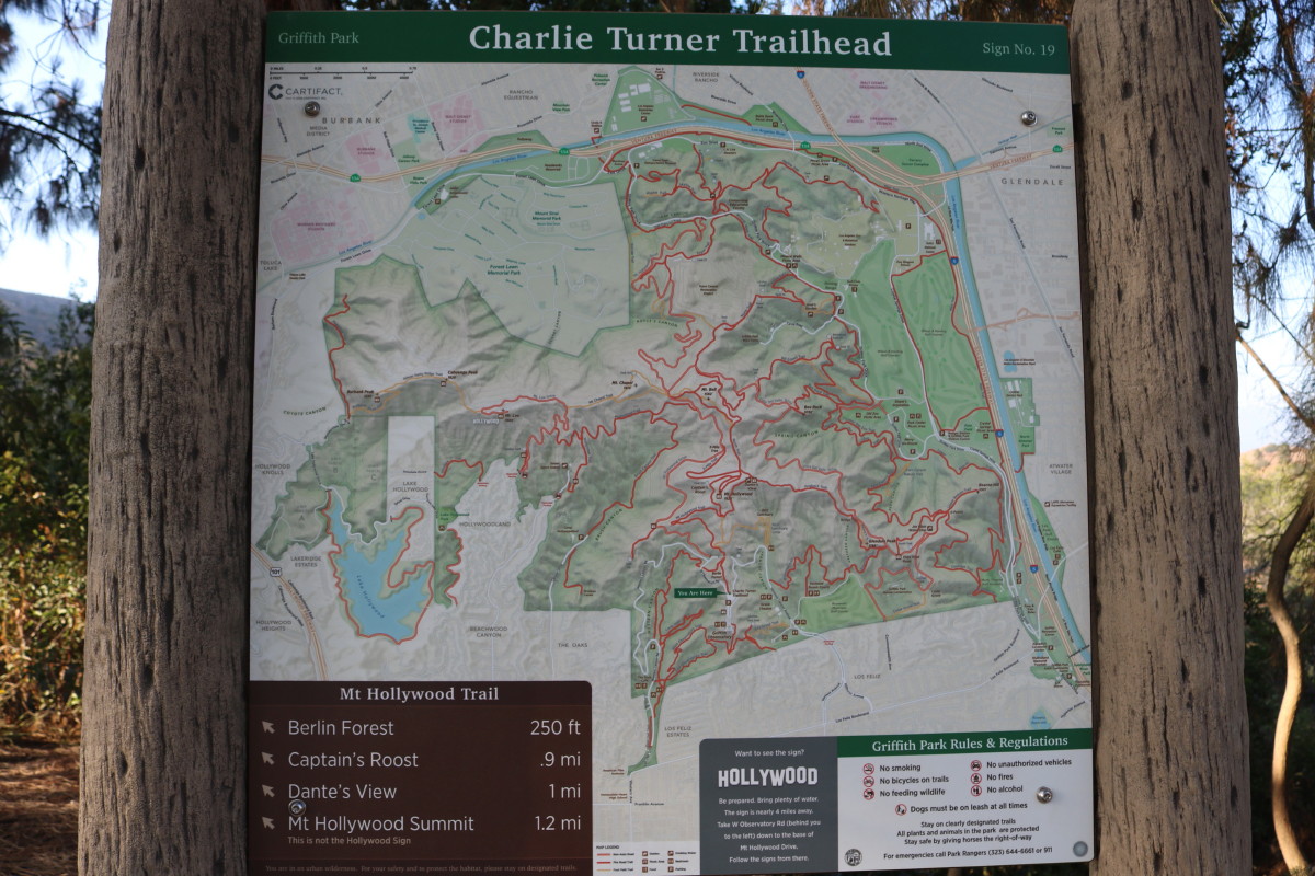 Griffith Park Hiking Trails Map Dan's Hiking Blog: Griffith Observatory To Mt. Hollywood & Baby Bell - June  22, 2016