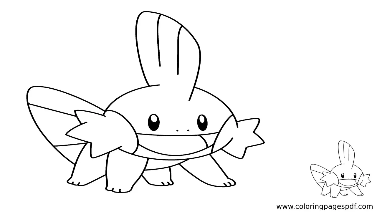Coloring Page Of Mudkip