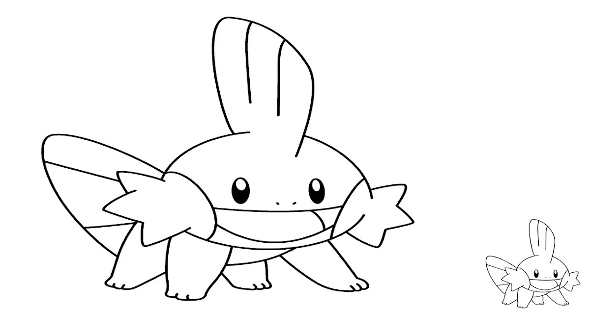 Coloring Page Of Mudkip