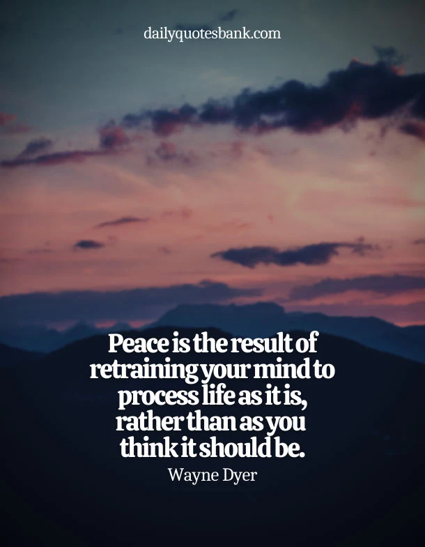 Quotes About Being At Peace With Life