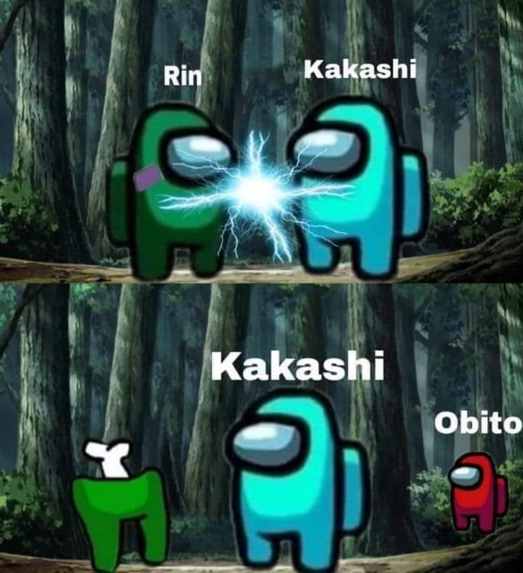 10 Meme Among Us Bertema Naruto
