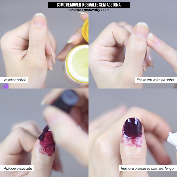 o que tira esmalte da unha