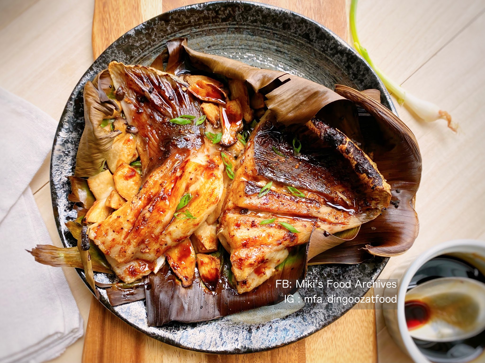 Miki's Food Archives : Grilled Stingray With Teriyaki Sauce 照烧酱烤魔鬼鱼