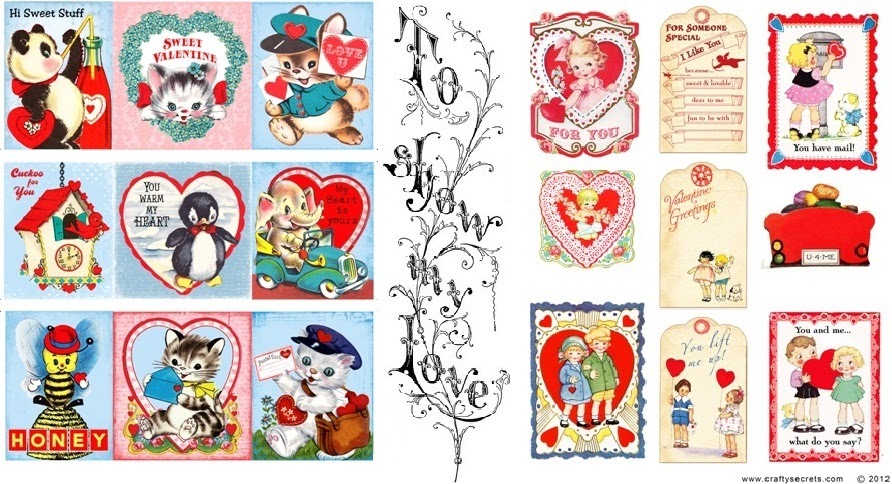 Printable Vintage Valentines 49