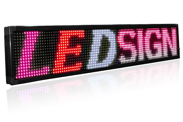 RWP Two-Row Programmable Scrolling LED Sign from Affordable LED