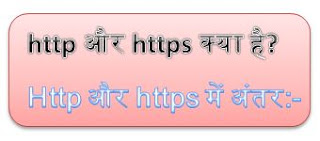 http vs https, http kya hai, https kya hai