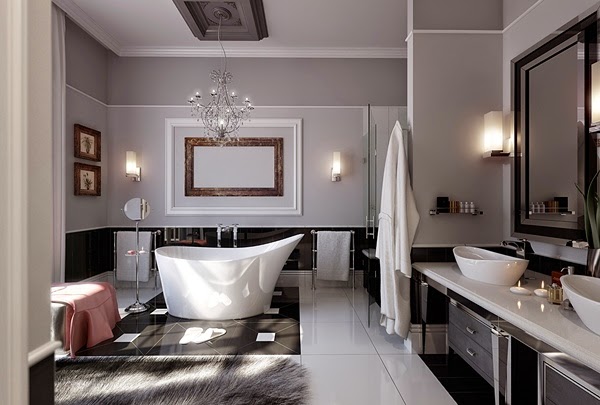 Bathrooms with modern twist