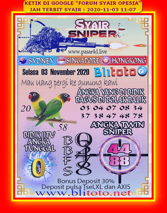 1 New Message Kode Syair Sydney 3 November 2020 Forum Syair Togel Hongkong Singapura Sydney