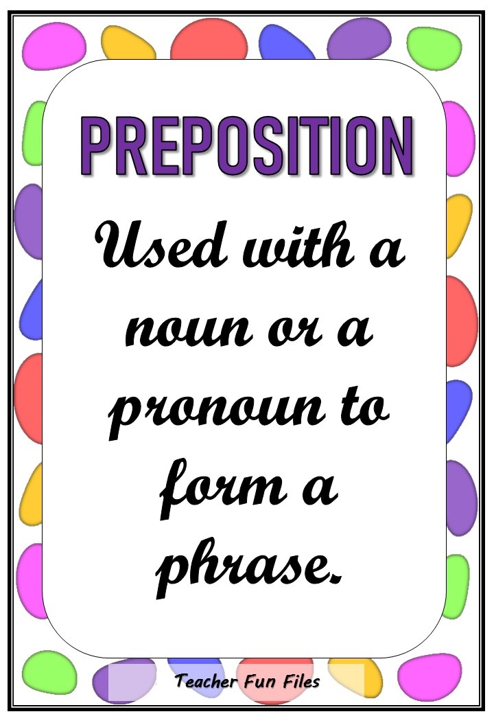 Teacher Fun Files Eight Parts of Speech Flashcards