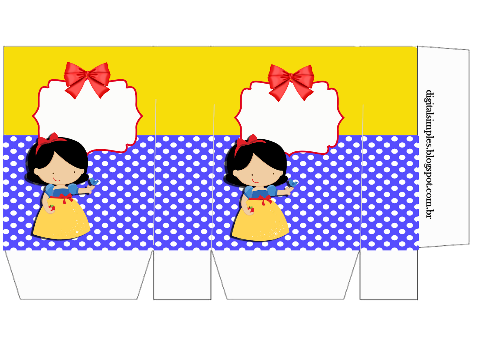porcelana Contrapartida Exactamente Blancanieves: Bolsas de Papel para Imprimir Gratis. - Ideas y material  gratis para fiestas y celebraciones Oh My Fiesta!