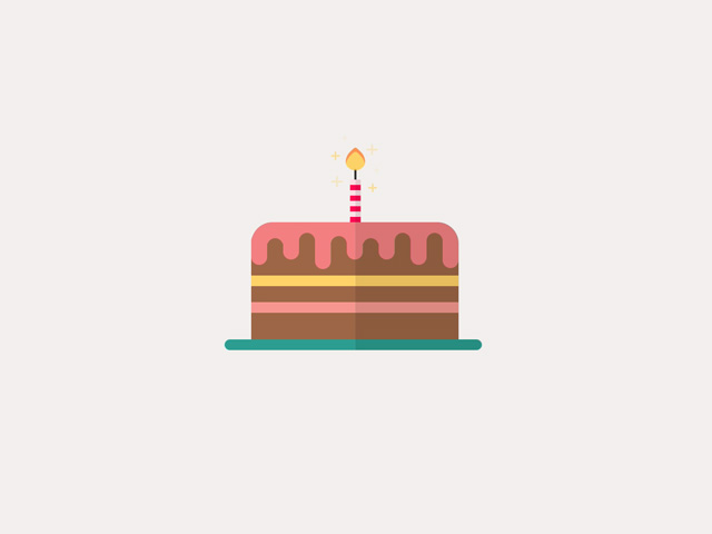 Simple CSS Birthday Cake