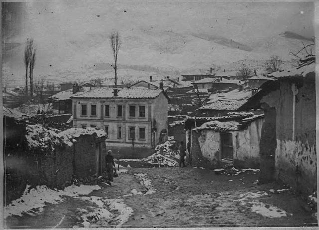 Bitola under snow. View taken towards the south. Bitola, January 1917