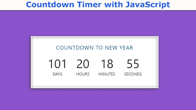 How to Create a Countdown Timer with JavaScript & CSS