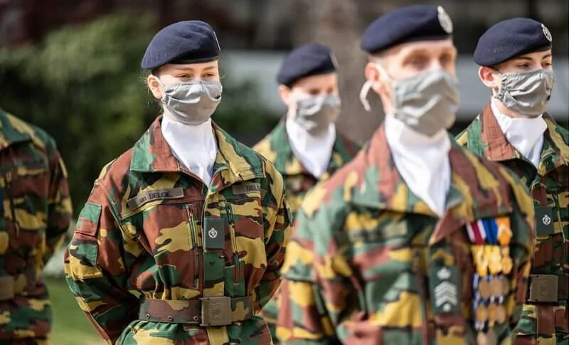 Crown Princess Elisabeth of Belgium, the Duchess of Brabant at Royal Military Academy