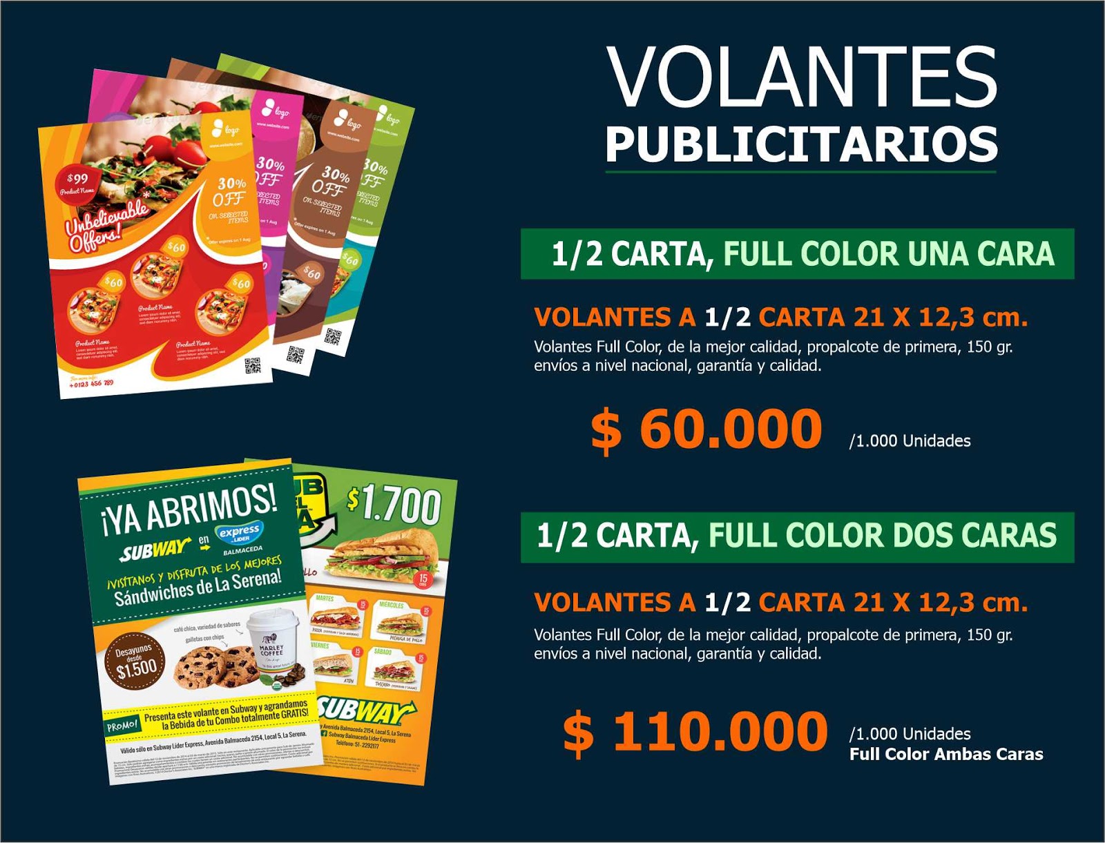 DISELLAR CTP EN UN DIA, PUBLICIDAD VOLANTES Bogota