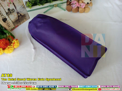 Tas Botol Serut Warna Kain Spunbond