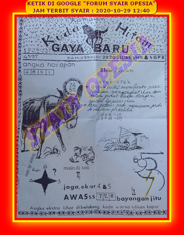 1 New Message) Kode Syair Hongkong 29 Oktober 2020 - Forum Syair Togel  Hongkong Singapura Sydney