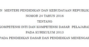 Permendikbud Permendikbud