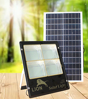 Đèn pha năng lượng mặt trời mới LION 200w 