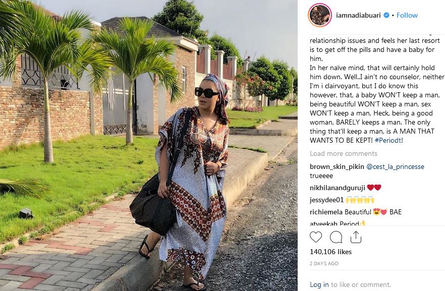 Comments by the award winning Ghanaian actress Nadia Buari Captured