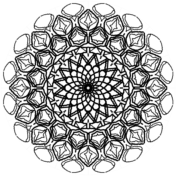 Circle Mandala Coloring Pages
