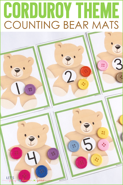 Corduroy: Bear Counting Mats Counting Activity