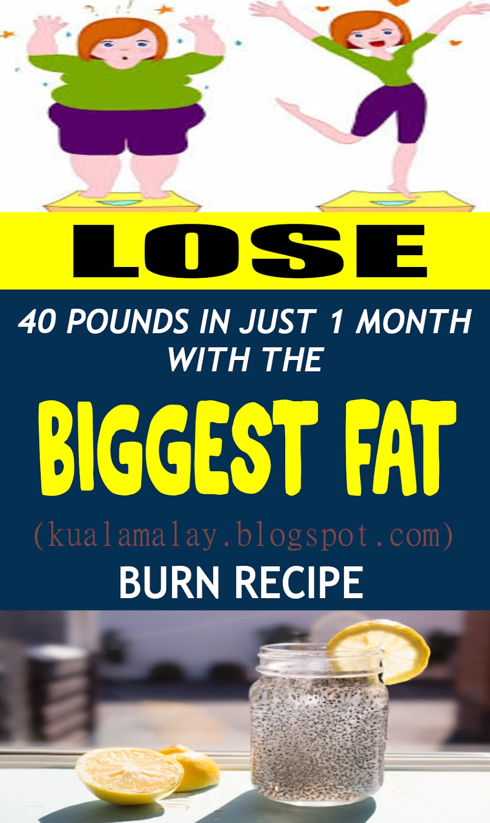 Lose 40 Pounds In Just 1 Month With The Biggest Fat Burn Recipe