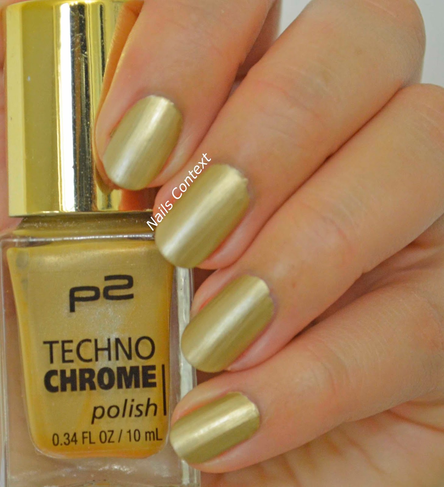 Nails Context P2 Techno Chrome 090 Golden Edge