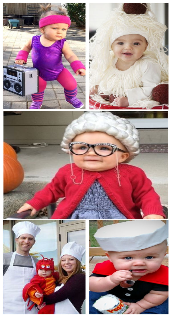 A collection of fun & creative Halloween costume ideas for baby #halloween #halloweencostumes2020 #halloweencostumesforbabies #babycostumes #growingajeweledrose #activitiesforkids