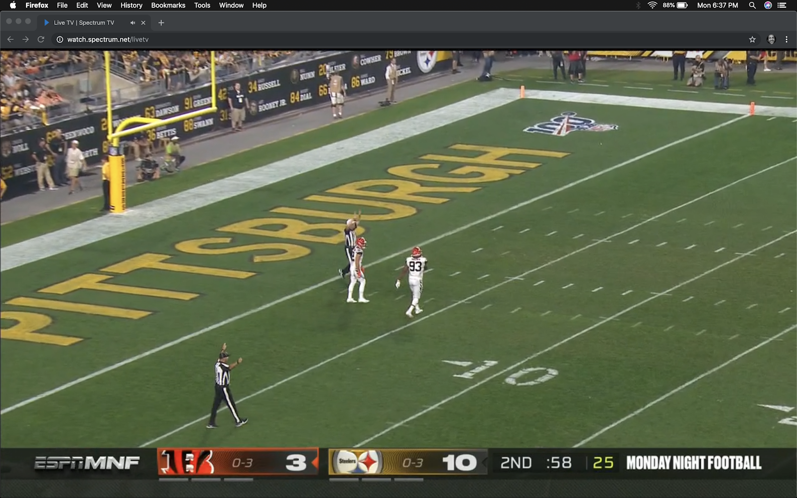 free to find truth: 17 58 103 139 | Steelers lead Bengals, 10-3, MNF free to find truth: 17 58 103 139 | Steelers lead Bengals, 10-3, MNF