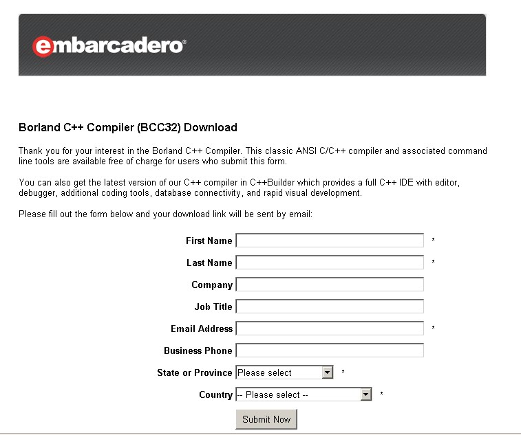 Setting dan Compile C++ dengan Compiler Gratis, Borland C++ Compiler