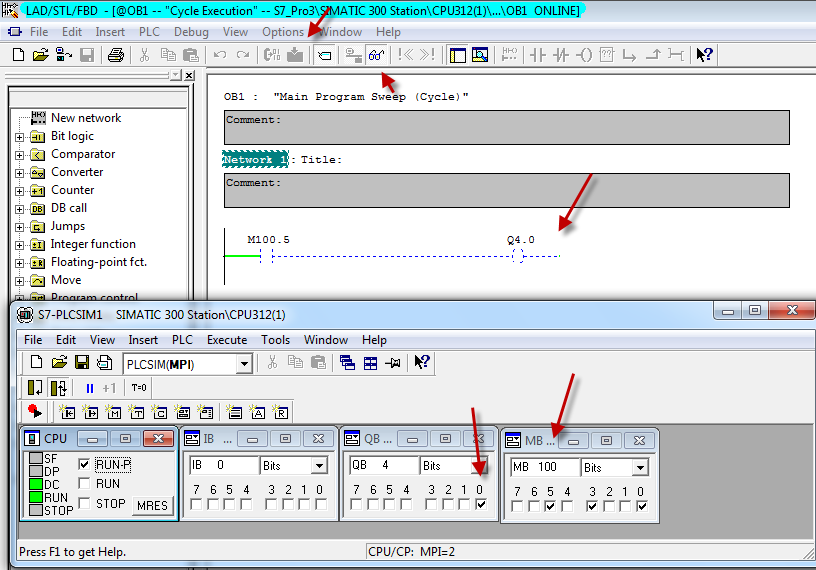 Clock memory in S7300