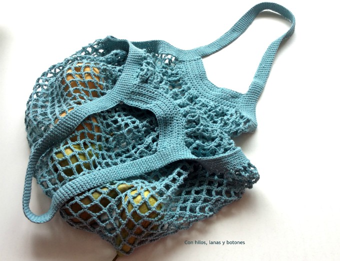 Con hilos, lanas y botones: French Market Bag