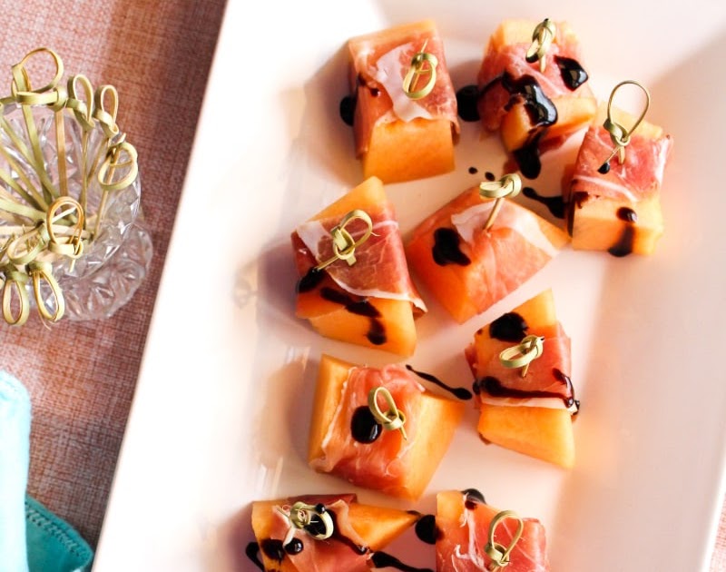 Prosciutto Wrapped Cantaloupe The Two Bite Club