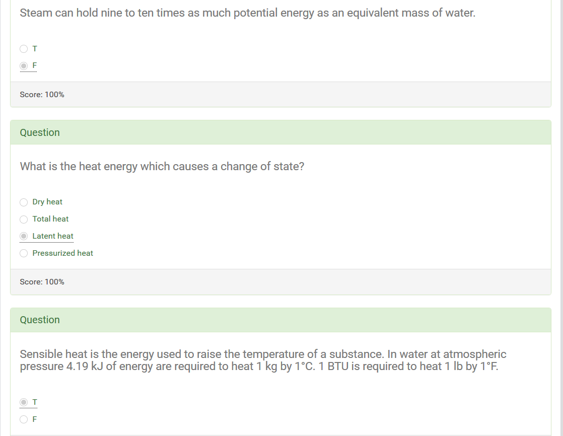 Steam Systems I Advantages And Basics Of Steam Mcq