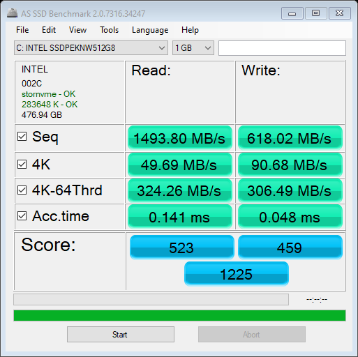 Intel 660p 512GB SSDPEKNW512G8 SSD Review & Benchmark