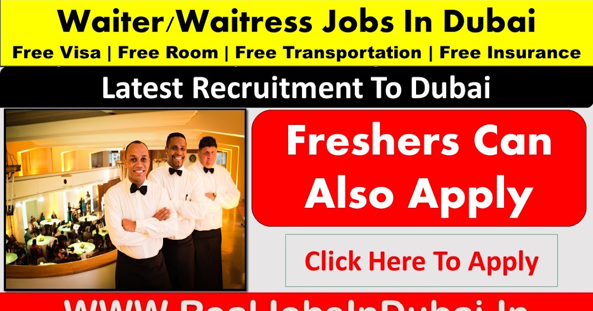Waiter Jobs In Dubai, Abu Dhabi & Sharjah UAE