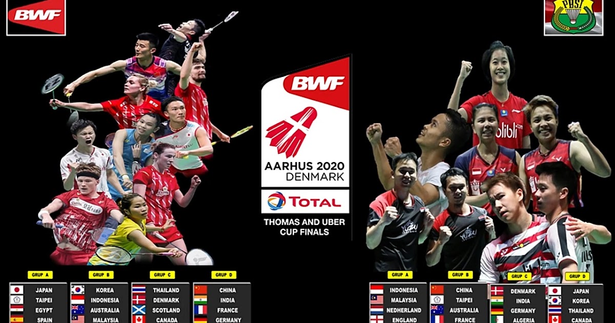 TO DUNIA OLAHRAGA HASIL DRAWING GRUP THOMAS & UBER CUP 2020