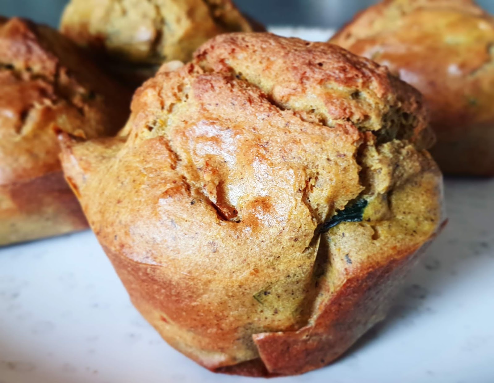 MUFFINS salés courgettes tomates (végétarien sans gluten)
