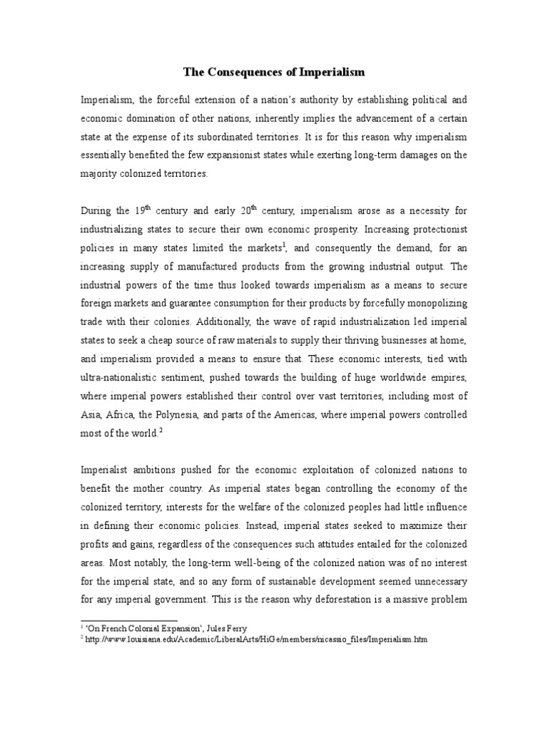 essay examples imperialism essay
