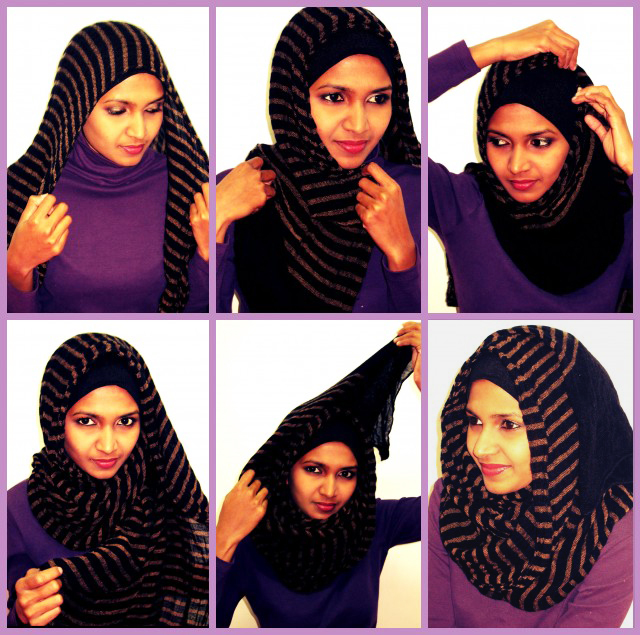 D&R: Hijab Tutorial 1- Wrap-it-around