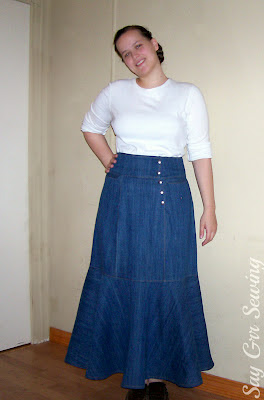 Say Grr Sewing: Circled Skirt, Part 1: Making The Pattern