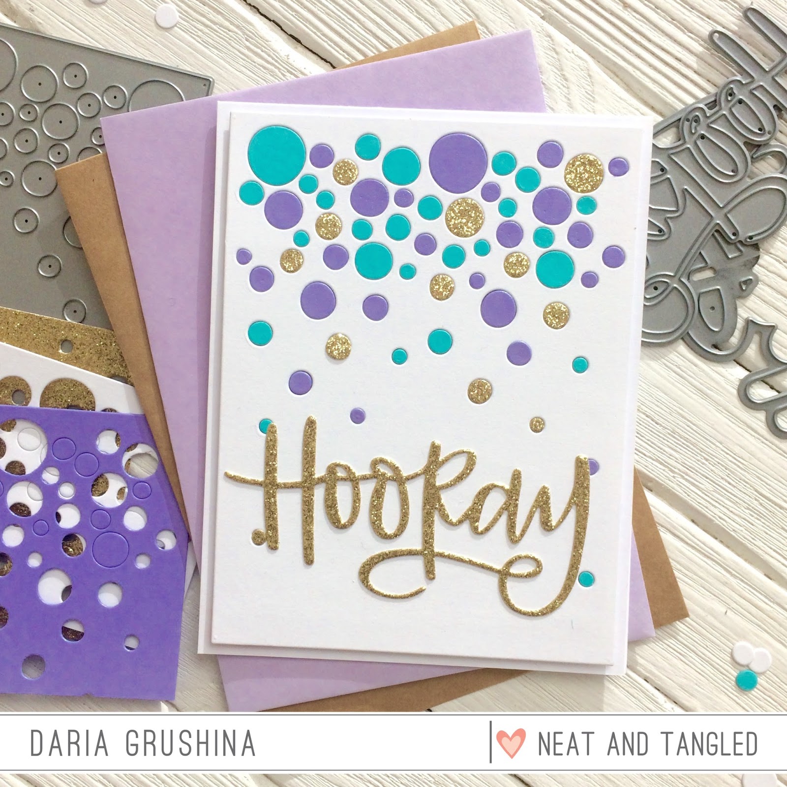 Confetti cards with Daria Neat and Tangled