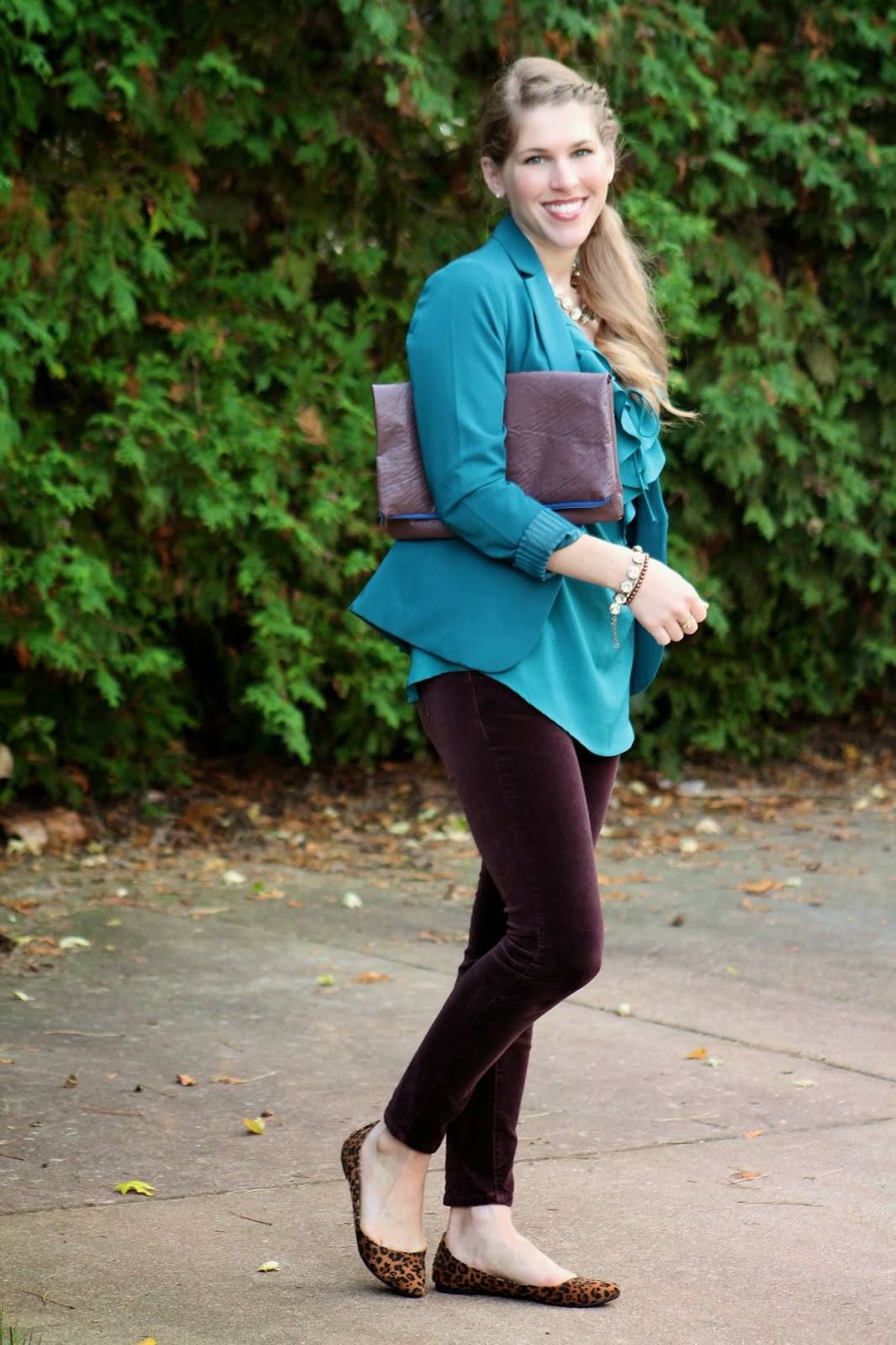 I do deClaire: Teal and Burgundy