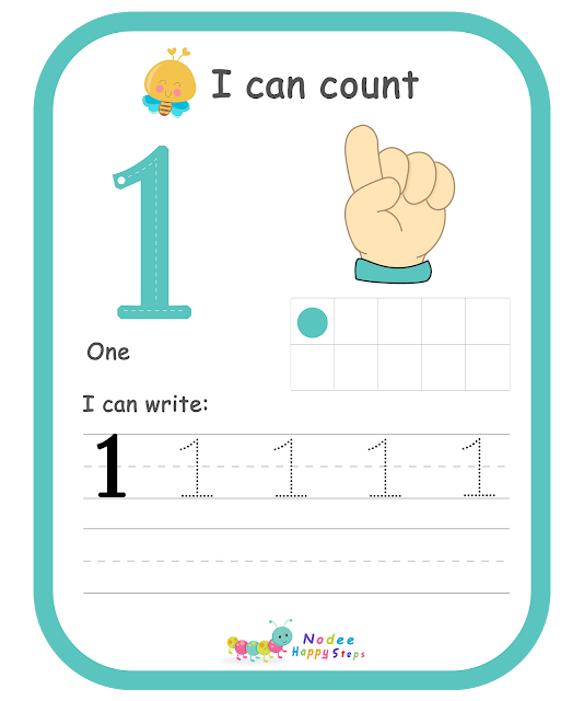 I can count, I can write - 1 -