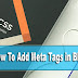 Meta Tags क्या है ब्लॉगर में मेटा टैग्स कैसे Add करें?