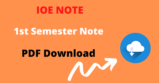 First semester IOE Note